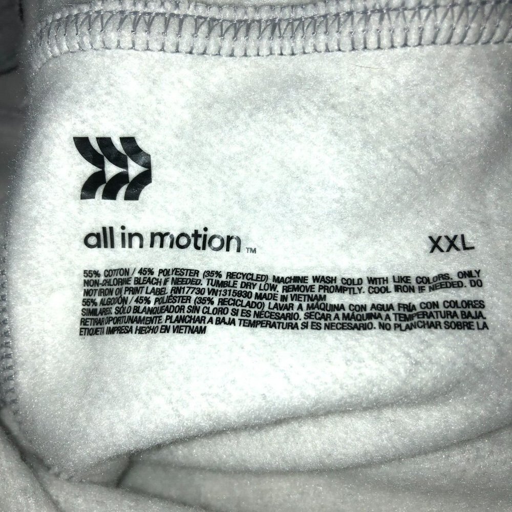 New All in Motion Womens XXL Heather Gray Pockets Drawstring Sweatpants Pants - Picture 9 of 9